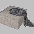 Modern Sofa Stool Single Sofa Blanket Shoe Stool Low Stool Bed End Stool Lazy Sofa 3d model