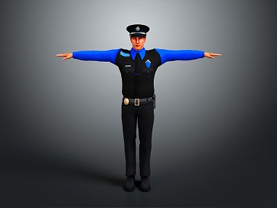 Police officers, civilian police, security, security, soldiers, soldiers, warrior figures model