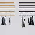 Modern Drying Rack Embedded Hidden Drying Rack 3d model