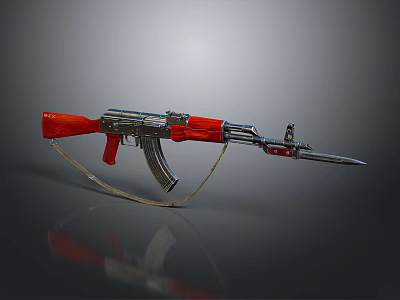 modern rifle semi-automatic rifle combat rifle battle rifle 3d model