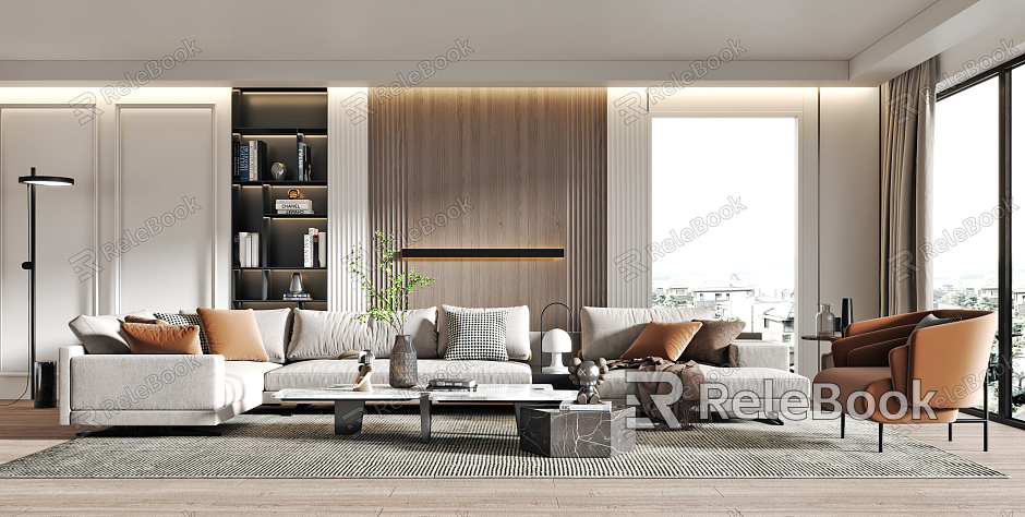 Modern Living Room Sofa Combination model