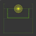 Modern Black Square Downlight Spotlight With Matte Finish For Interior