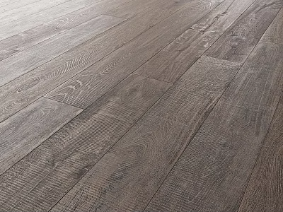 Natural Wood Flooring With Distressed Texture And Modern Design For Home Interiors 3d model