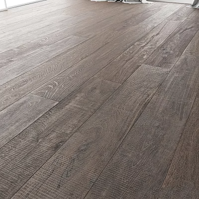 Natural Wood Flooring With Distressed Texture And Modern Design For Home Interiors 3d model