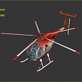 Modern Helicopter Civil Helicopter Helicopter 3d model