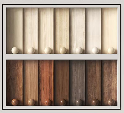 Modern wood grain wood veneer plank 3d model