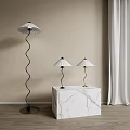 Modern lighting combination floor lamp 3d model