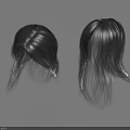 Women's Black Wigs Displaying Braided And Straight Hairstyle Options For Different Looks