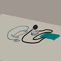 Essential Medical Devices Including Stethoscope Blood Pressure Monitor And Health Record