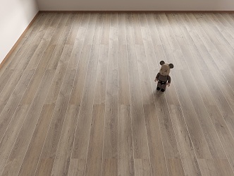 Hand-scratched wood floor 3d model