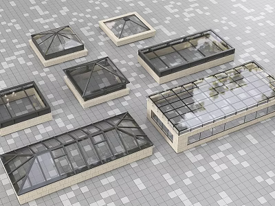 Modern lighting well, urban ventilation well, residential lighting well, ventilation patio 3d model