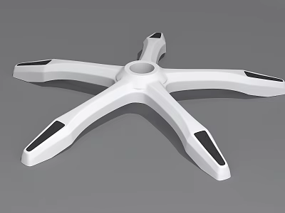 Smart Machine Stable Five Star Base Featuring White Frame And Black Tips 3d model