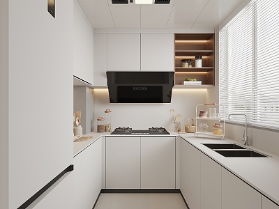 Modern home kitchen 3d model