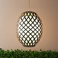 Modern Woven Geometric Pattern Lantern With Warm Light For Indoor Decoration