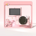 Piggy Camera Children's Camera Toy 3d model