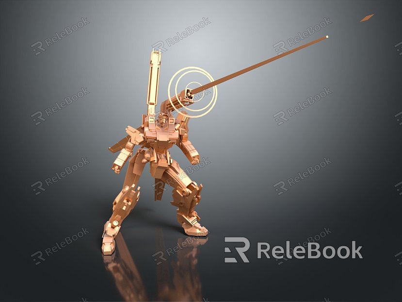 Modern Robot Mech Warrior Mech Soldier Machine Battlearm Mechanical Battlearm model