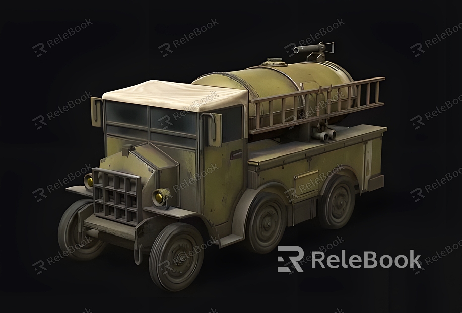 Realistic Military Car Realistic Car Car Military Military Force Truck Transporter Motor Vehicle Old Car model