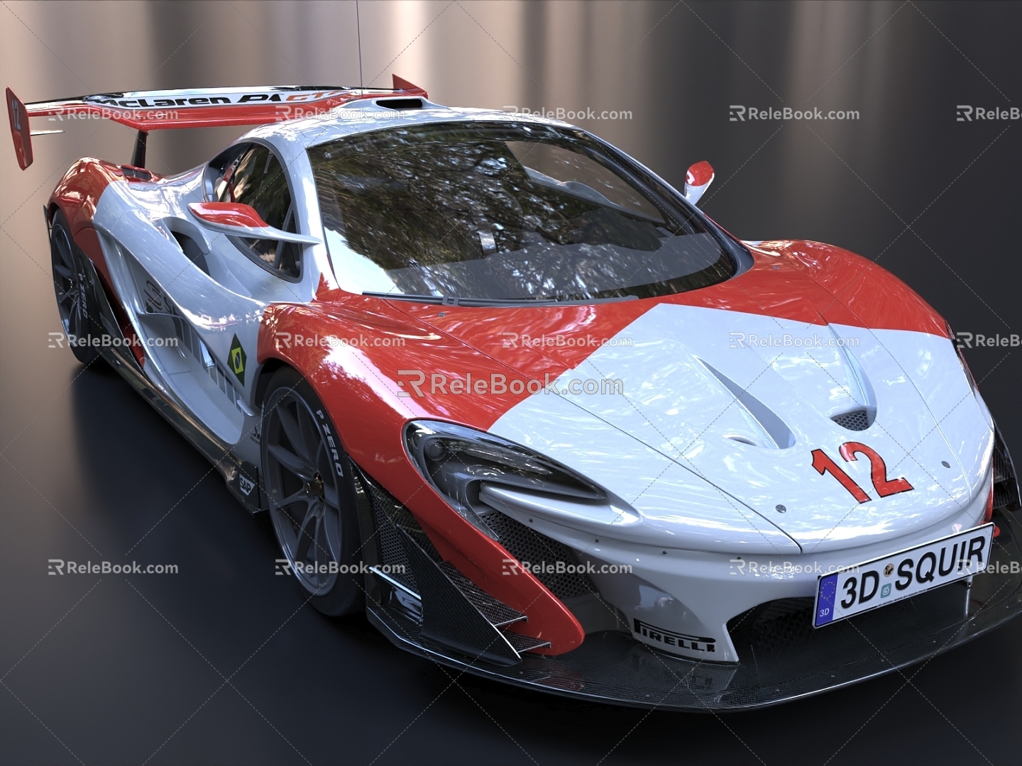 McLaren Super Run McLaren P1 sports car Car Racing 3d model