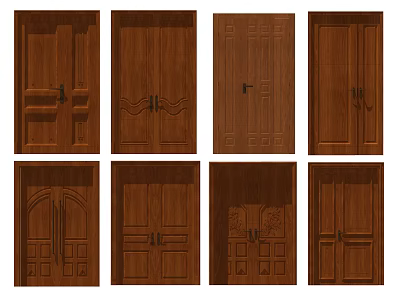 New Chinese Door 3d model New Chinese Door 3d model