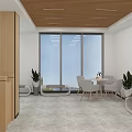 Modern Hospital Outpatient Reception With Modern Interior In Community Health Center