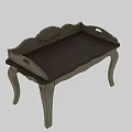Classical Style Double Sofa With Carved Backrest And Curved Wooden Legs