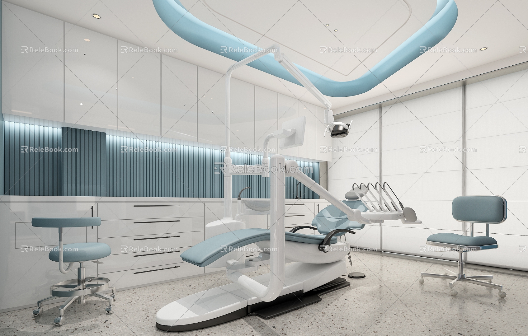 Modern Stomatological Hospital Stomatological Hospital Clinic 3d model