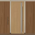 Three Different Design Wooden Swing Doors With Modern Styles And Textures
