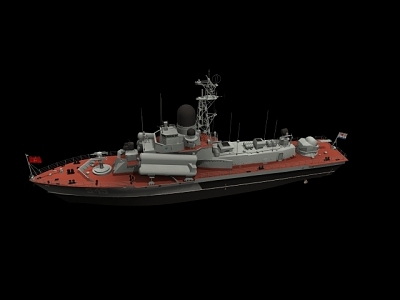 torpedo boat 3d model