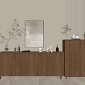 Quiet Ancient Style Entrance Cabinet Simple Style Cabinet Whole Cabinet Sideboard Cabinet Balcony Cabinet Locker Entrance Cabinet 3d model