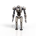 Humanoid Robot Equipment With Mechanical Structure And Articulated Limbs Design 3d model