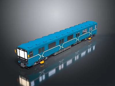 Train Vehicle Realistic Model Cartoon Model PBR Model Game Model 3d model