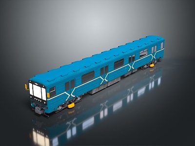 Train Vehicle Realistic Model Cartoon Model PBR Model Game Model 3d model