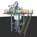 6 cubic meter reduction reactor 3d model
