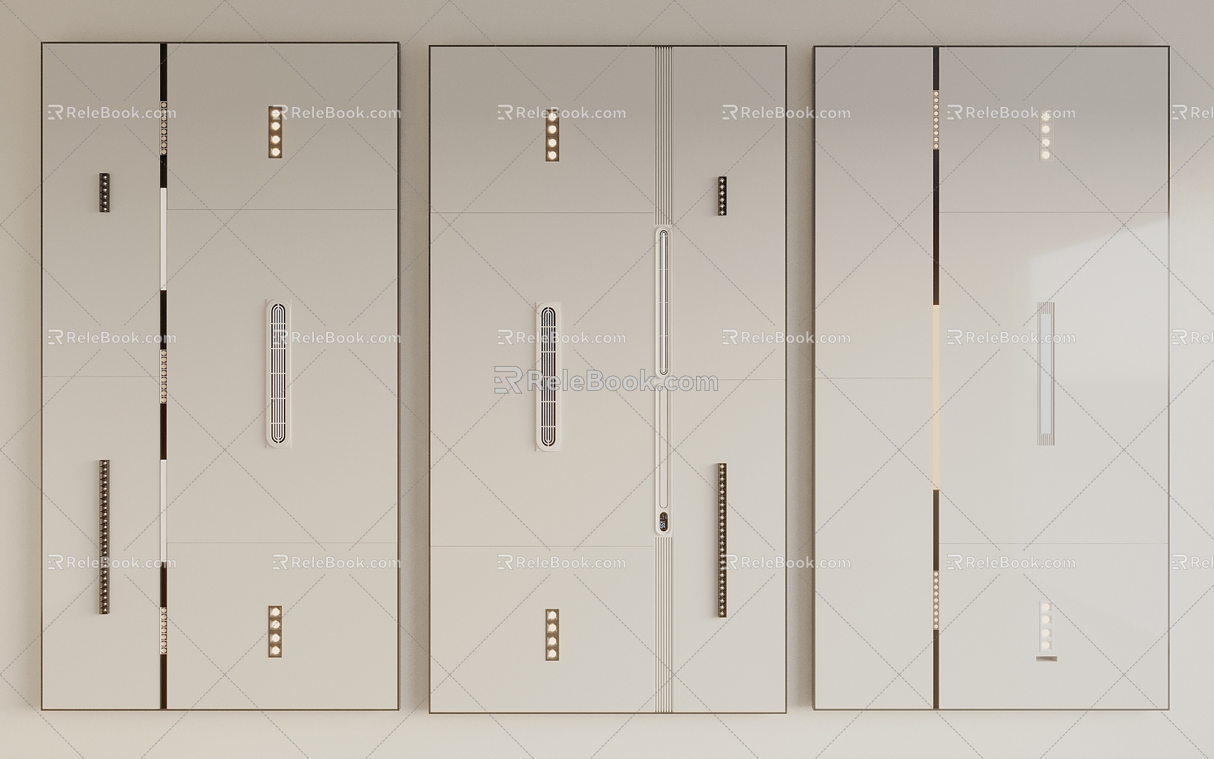 Modern Honeycomb Large Panel Ceiling Aluminum Gusset Linear Yuba Integrated Ceiling 3d model