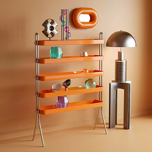 Modern Storage Rack Decoration Rack Dopamine 3d model