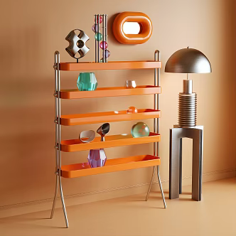 Modern Storage Rack Decoration Rack Dopamine 3d model
