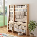 Nordic Bookshelf Storage Rack 3d model