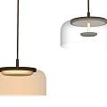 Modern Transparent And Copper Dome Shaped Pendant Lights For Interior Design