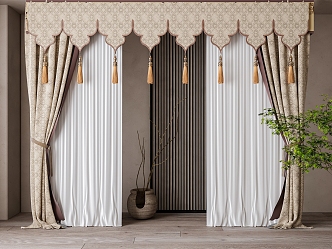 New Chinese Curtain 3d model