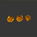 Fresh Vibrant Orange Edible Mushrooms With Gilled Caps On Dark Background