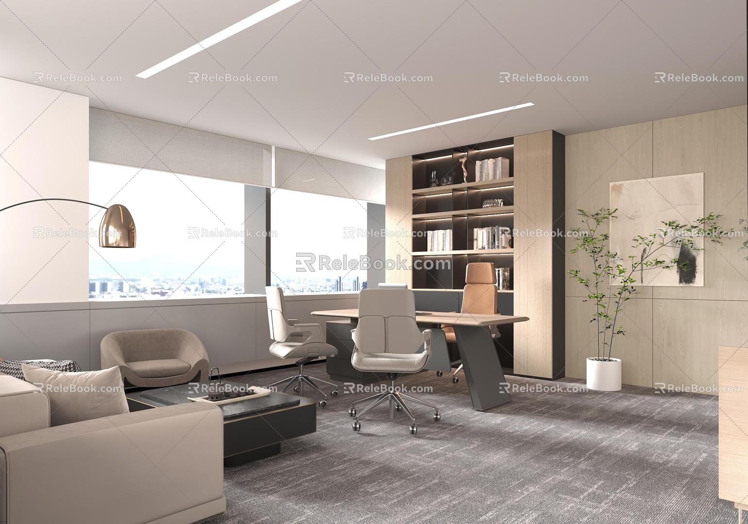 Office Manager Room Independent Office 3d model