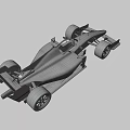 Sleek White Formula 1 Car With Aerodynamic Design Black Tires And Front Wing