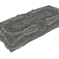 Rustic Stone And Wood Decorative Block With Natural Textured Surface Design 3d model