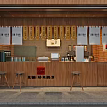 Brown Sugar Pearl Milk Tea Shop Featuring Handmade Drinks and Brick Wall Wooden Counter