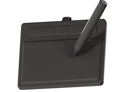 Practical Daily Life Drawing Tablet with Stylus Pen for Creative Use 3d model