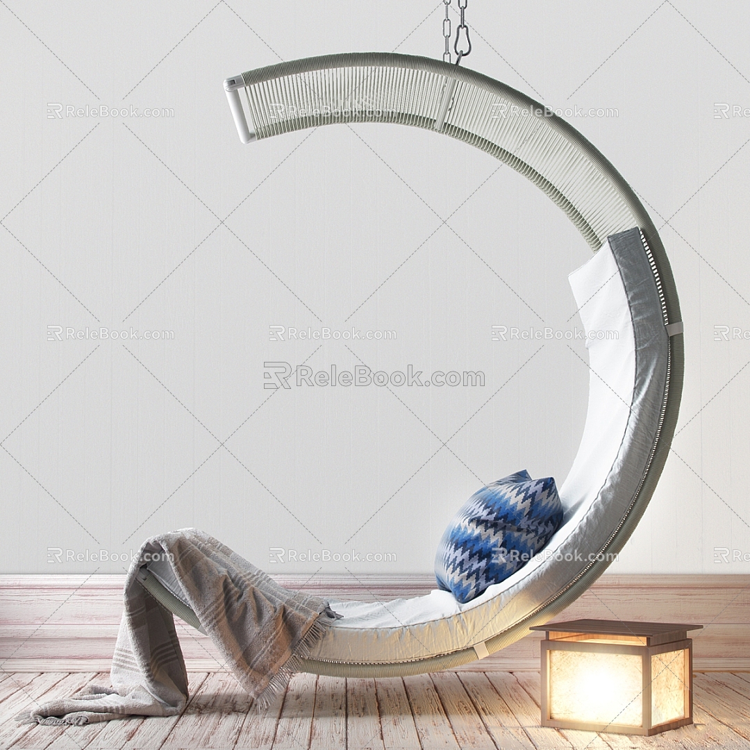 Hanging Chair Hanging Basket Chair Swing Chair 3d model