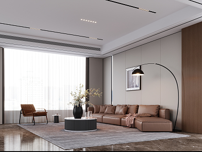 modern living room model