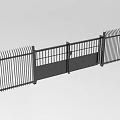 Heavy Duty Industrial Equipment Metal Security Gate Fence With Durable Steel Construction