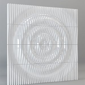 Modern wall three-dimensional decoration wall concave-convex modeling 3d model