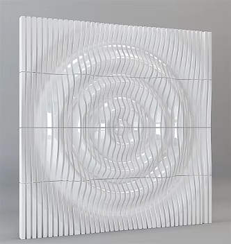 Modern wall three-dimensional decoration wall concave-convex modeling 3d model